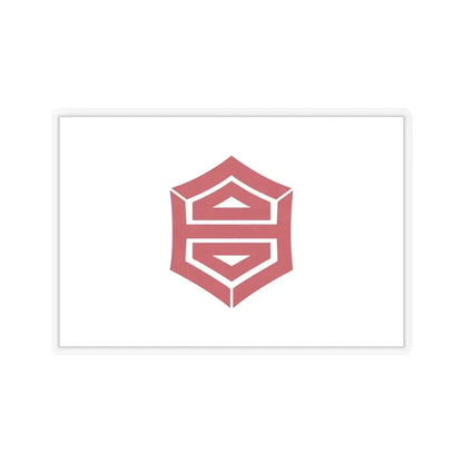 Flag of Kochi Kochi Japan - STICKER Vinyl Kiss-Cut Decal 4 Inch Transparent - The Sticker Space