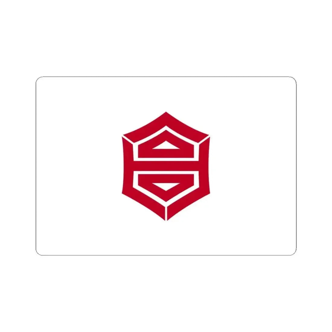 Flag of Kochi Kochi Japan - STICKER Vinyl Kiss-Cut Decal 4 Inch White - The Sticker Space