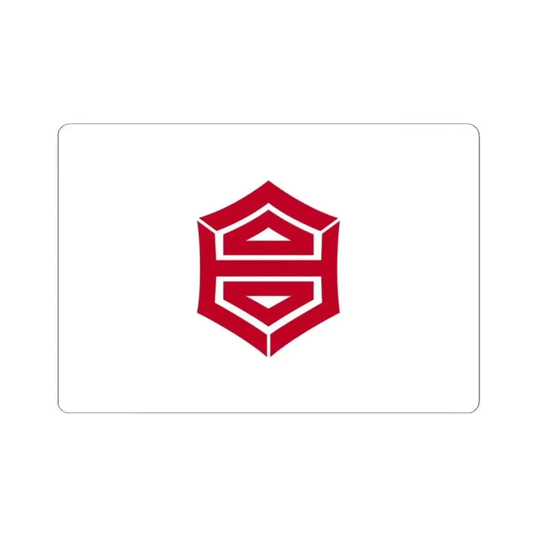 Flag of Kochi Kochi Japan - STICKER Vinyl Kiss-Cut Decal 6 Inch White - The Sticker Space