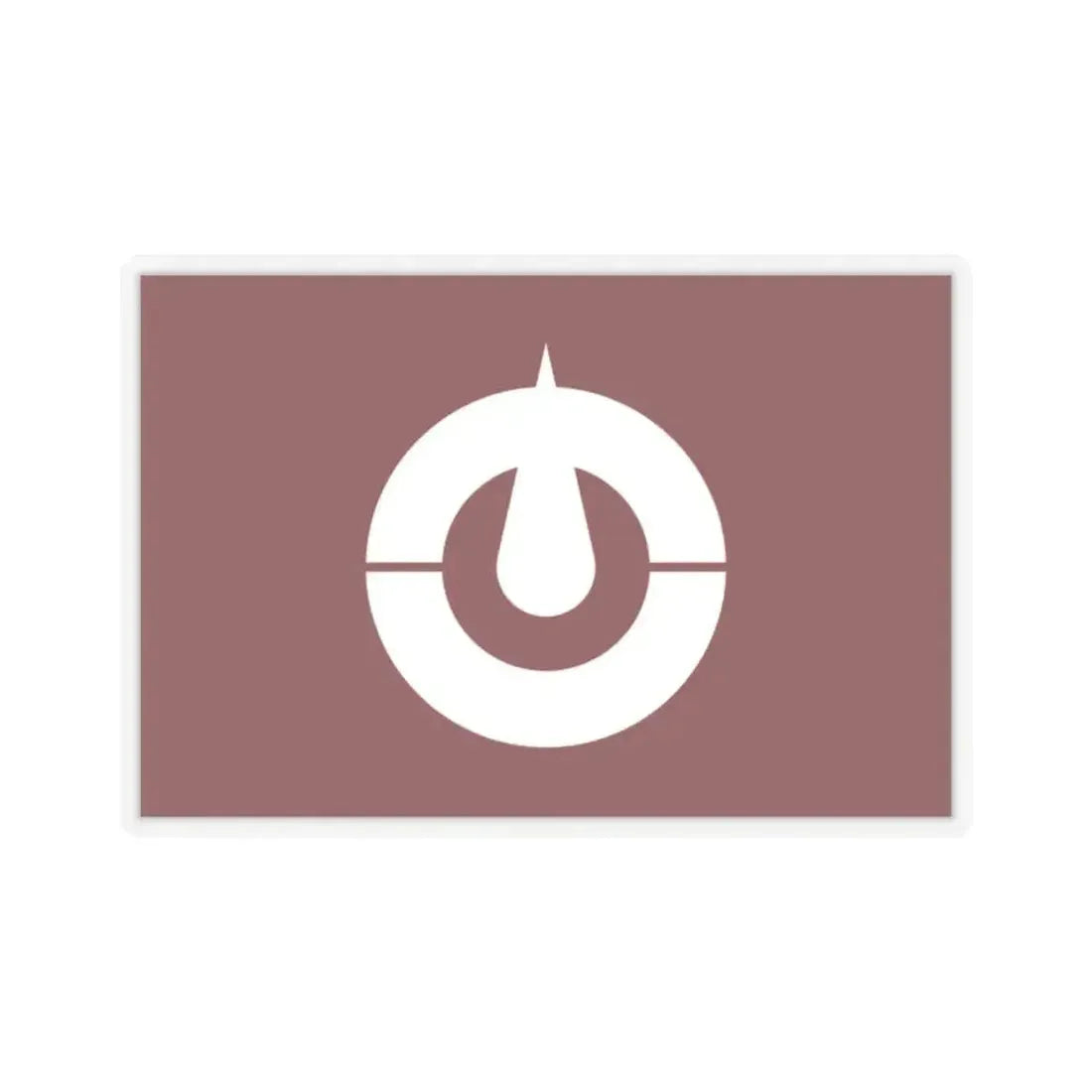 Flag of Kochi Prefecture Japan - STICKER Vinyl Kiss-Cut Decal 2 Inch Transparent - The Sticker Space
