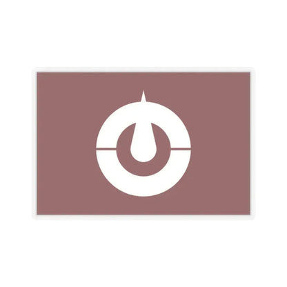 Flag of Kochi Prefecture Japan - STICKER Vinyl Kiss-Cut Decal 2 Inch Transparent - The Sticker Space