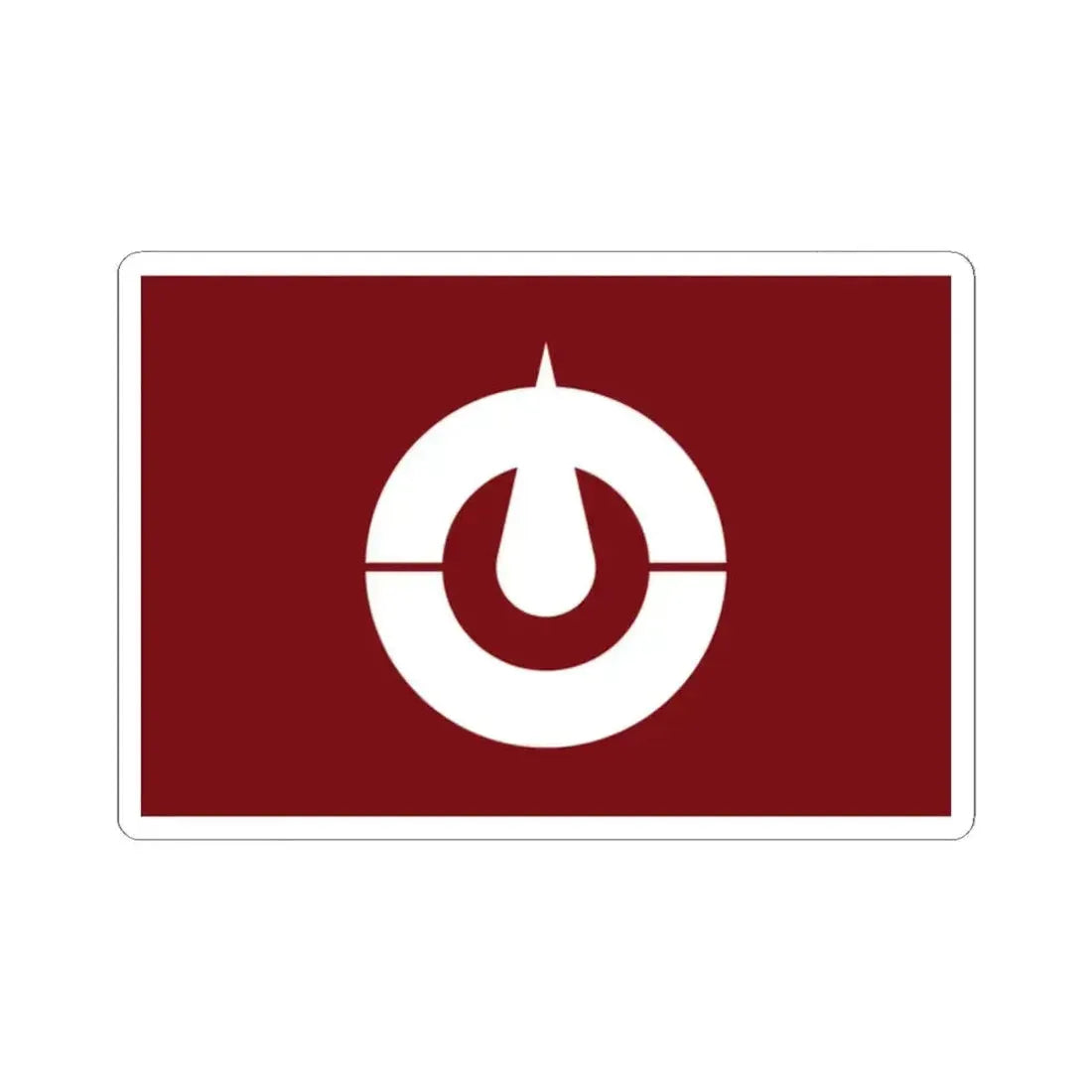 Flag of Kochi Prefecture Japan - STICKER Vinyl Kiss-Cut Decal 2 Inch White - The Sticker Space