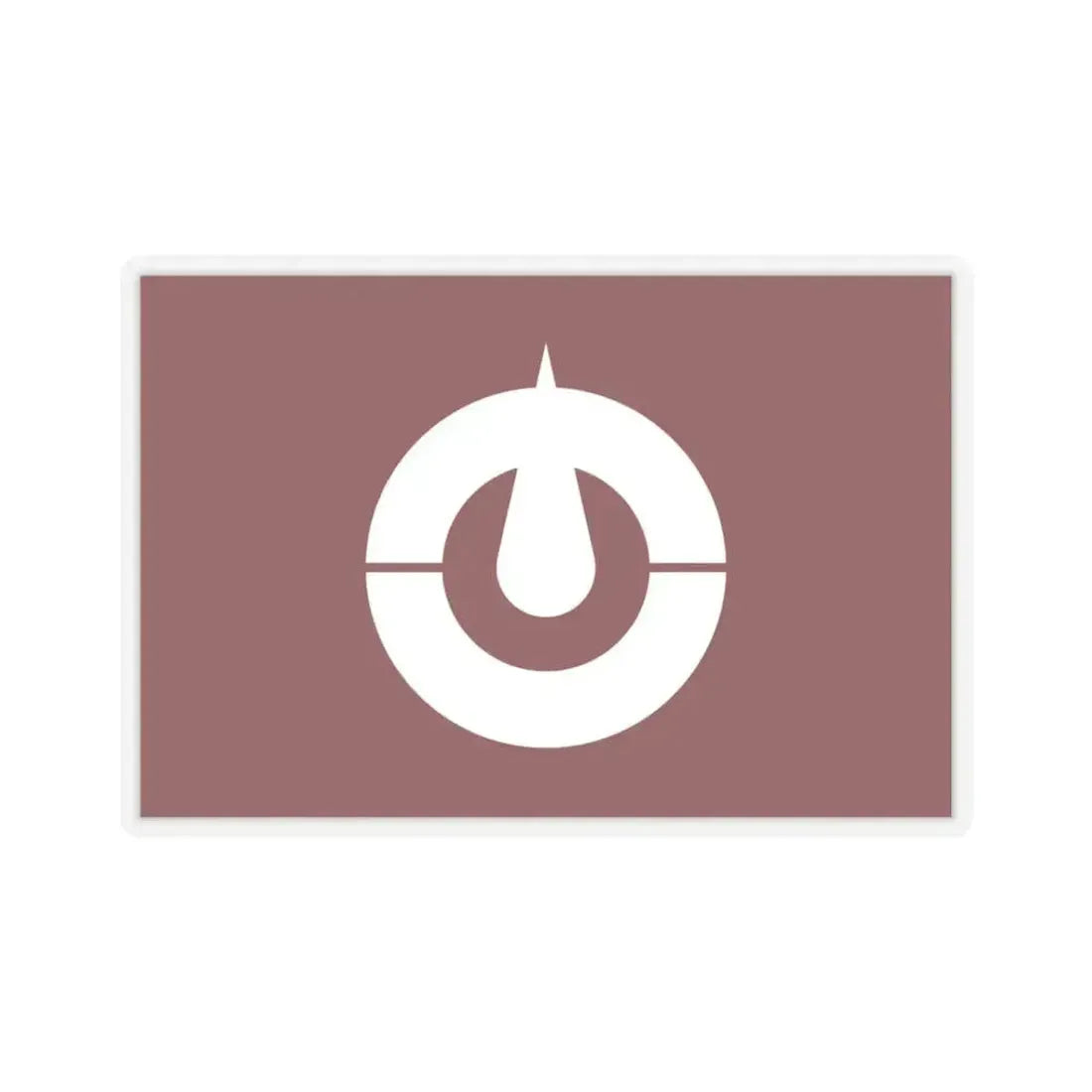 Flag of Kochi Prefecture Japan - STICKER Vinyl Kiss-Cut Decal 3 Inch Transparent - The Sticker Space