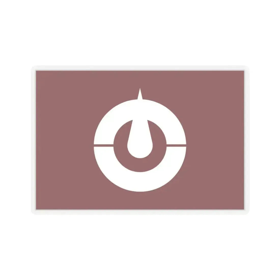 Flag of Kochi Prefecture Japan - STICKER Vinyl Kiss-Cut Decal 4 Inch Transparent - The Sticker Space