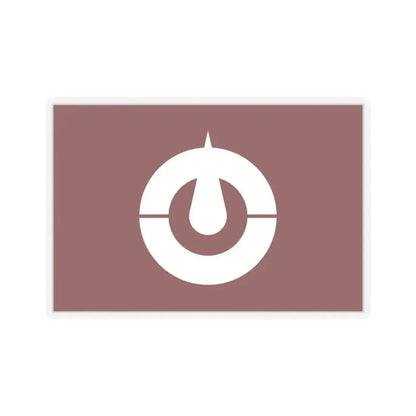 Flag of Kochi Prefecture Japan - STICKER Vinyl Kiss-Cut Decal 4 Inch Transparent - The Sticker Space