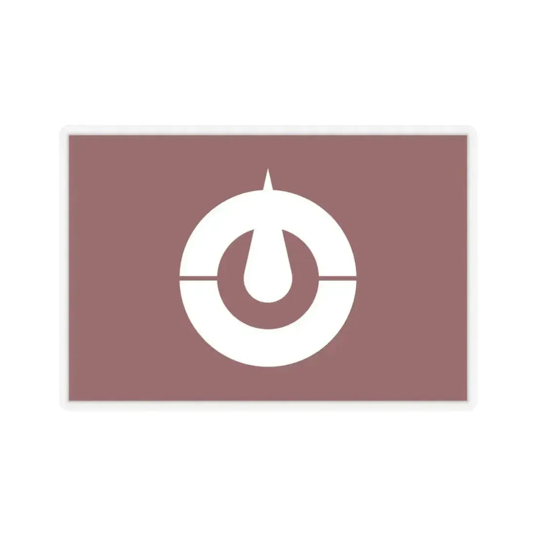 Flag of Kochi Prefecture Japan - STICKER Vinyl Kiss-Cut Decal 6 Inch Transparent - The Sticker Space