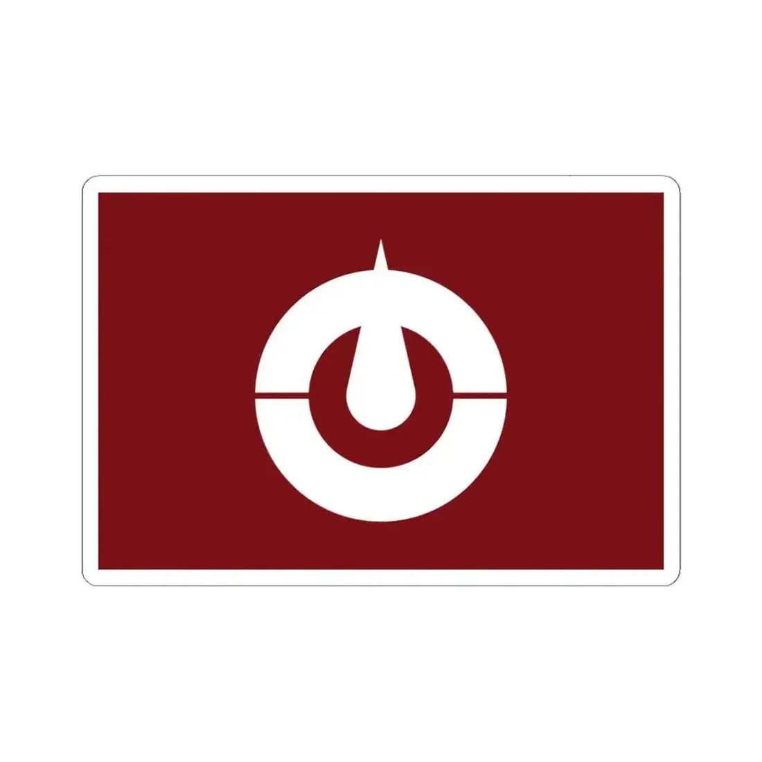 Flag of Kochi Prefecture Japan - STICKER Vinyl Kiss-Cut Decal 6 Inch White - The Sticker Space