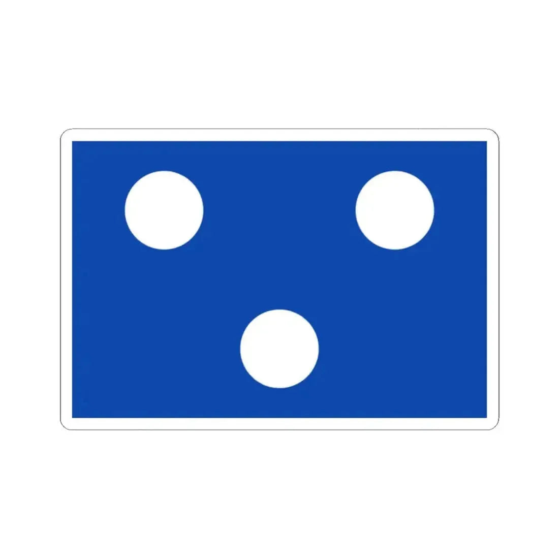 Flag of Koekelare (Belgium) STICKER Vinyl Kiss-Cut Decal 2 Inch White - The Sticker Space