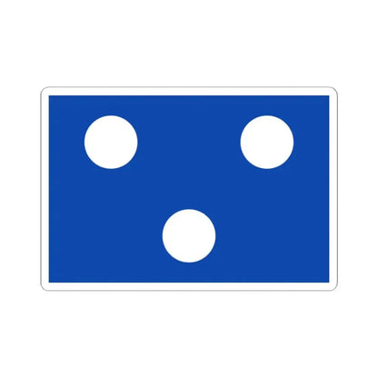 Flag of Koekelare (Belgium) STICKER Vinyl Kiss-Cut Decal 2 Inch White - The Sticker Space