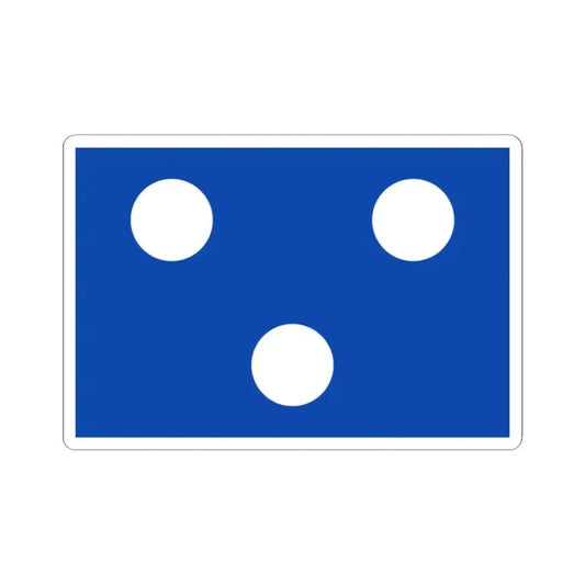 Flag of Koekelare (Belgium) STICKER Vinyl Kiss-Cut Decal 2 Inch White - The Sticker Space