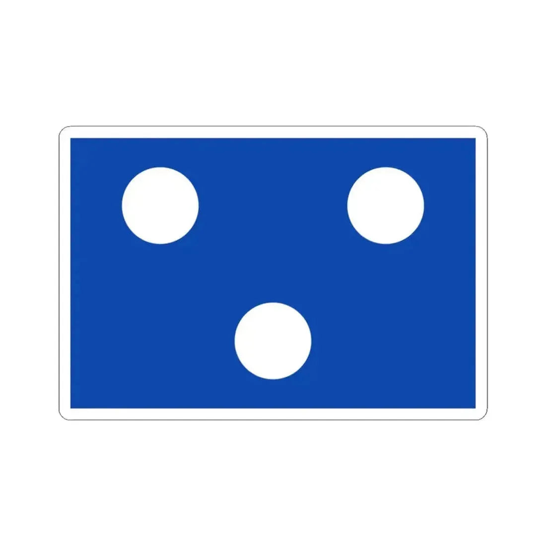 Flag of Koekelare (Belgium) STICKER Vinyl Kiss-Cut Decal 3 Inch White - The Sticker Space