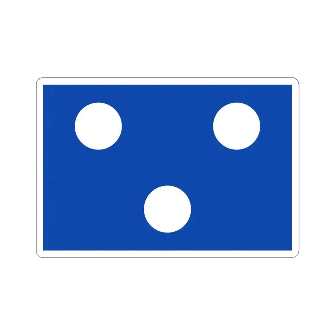 Flag of Koekelare (Belgium) STICKER Vinyl Kiss-Cut Decal 4 Inch White - The Sticker Space