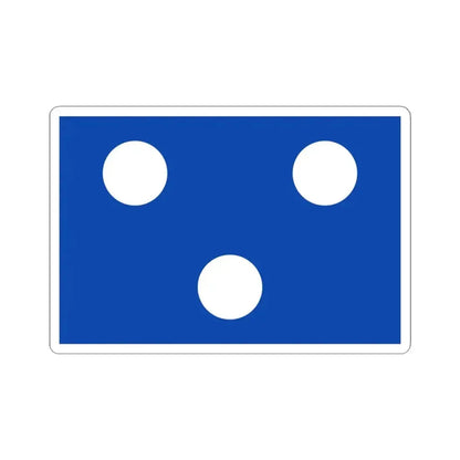 Flag of Koekelare (Belgium) STICKER Vinyl Kiss-Cut Decal 4 Inch White - The Sticker Space