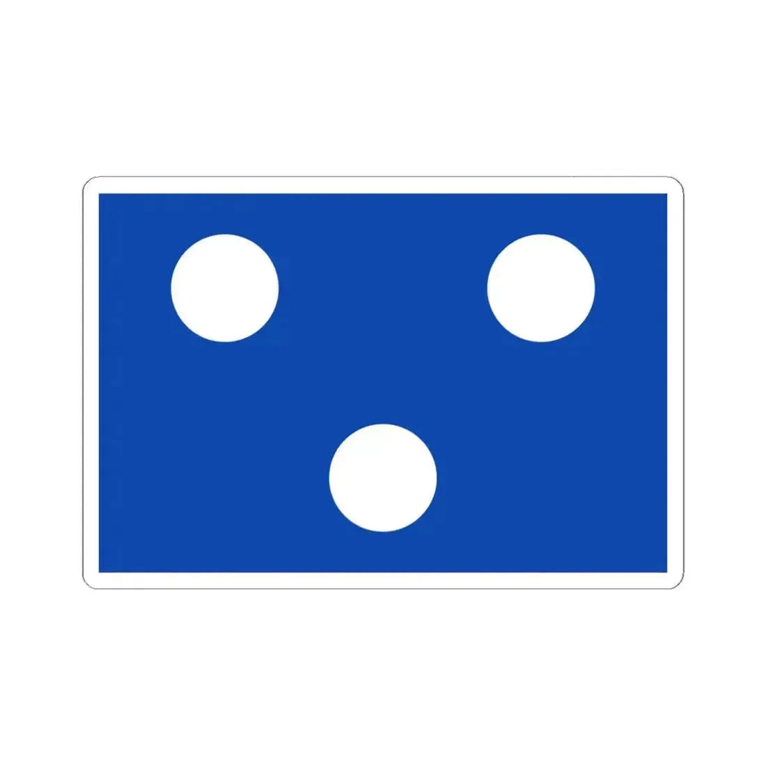 Flag of Koekelare (Belgium) STICKER Vinyl Kiss-Cut Decal 6 Inch White - The Sticker Space