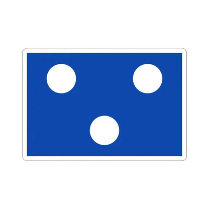 Flag of Koekelare (Belgium) STICKER Vinyl Kiss-Cut Decal 6 Inch White - The Sticker Space