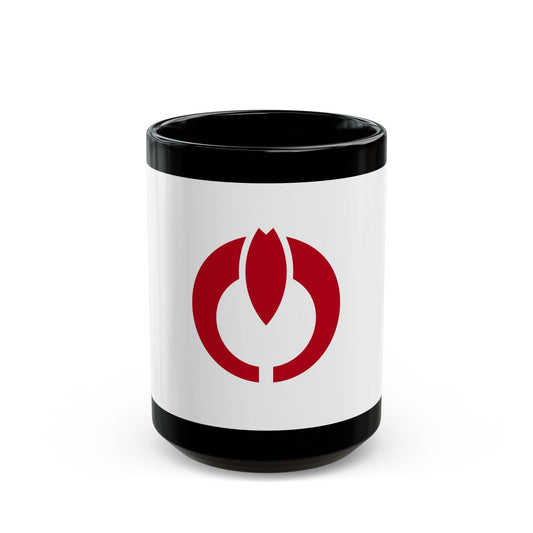 Flag of Koganei Tokyo Japan - Black Coffee Mug-15oz-The Sticker Space