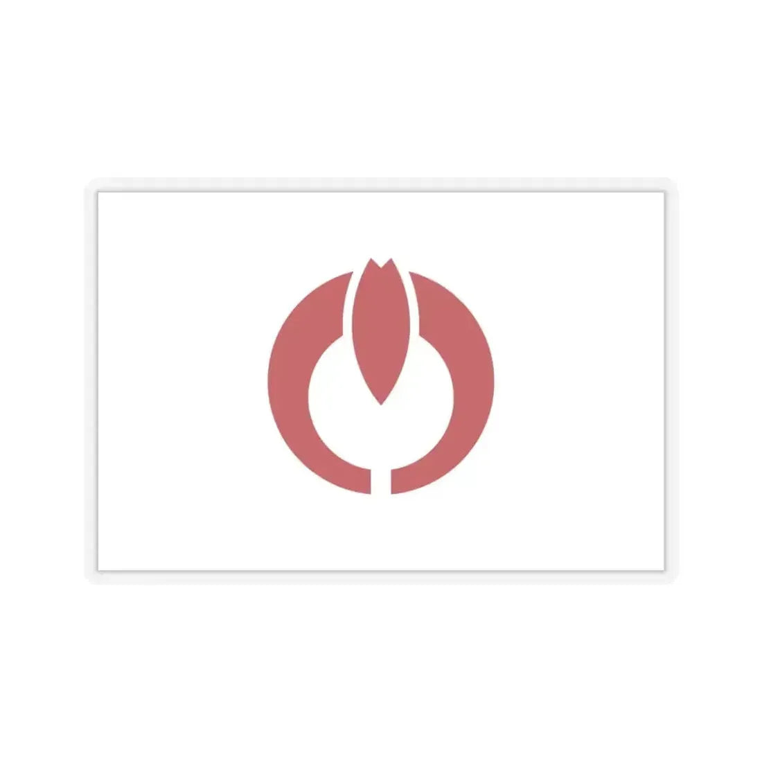 Flag of Koganei Tokyo Japan - STICKER Vinyl Kiss-Cut Decal 3 Inch Transparent - The Sticker Space