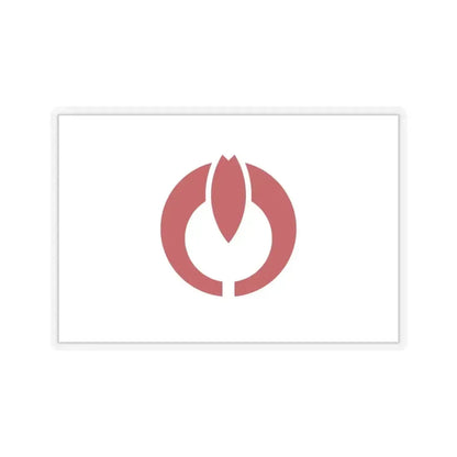 Flag of Koganei Tokyo Japan - STICKER Vinyl Kiss-Cut Decal 3 Inch Transparent - The Sticker Space