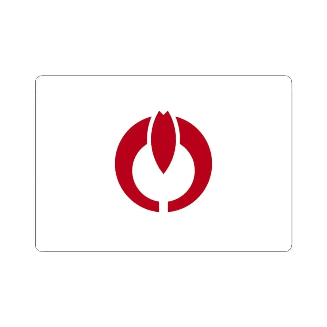 Flag of Koganei Tokyo Japan - STICKER Vinyl Kiss-Cut Decal 3 Inch White - The Sticker Space