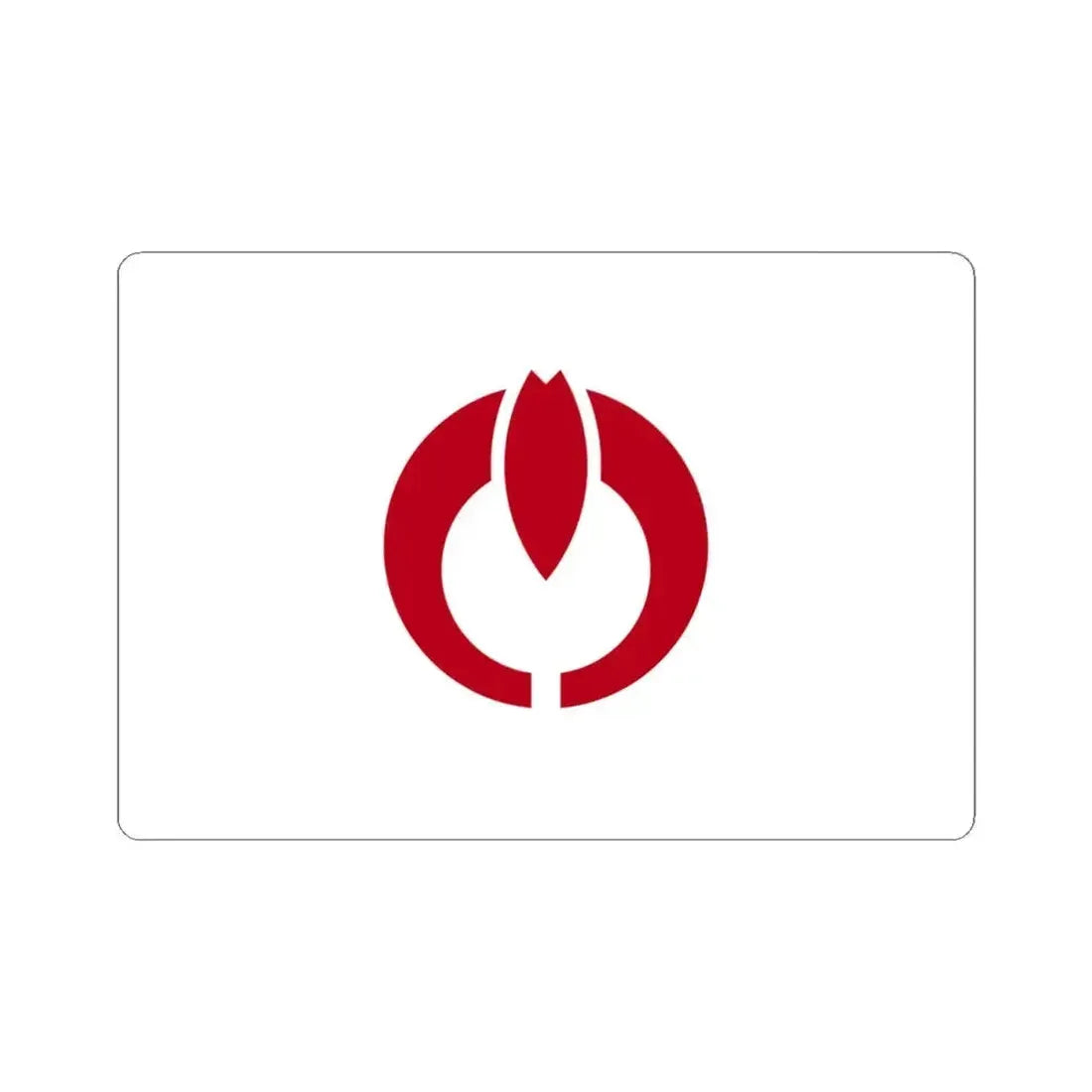 Flag of Koganei Tokyo Japan - STICKER Vinyl Kiss-Cut Decal 4 Inch White - The Sticker Space