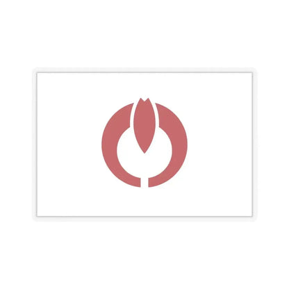 Flag of Koganei Tokyo Japan - STICKER Vinyl Kiss-Cut Decal 6 Inch Transparent - The Sticker Space