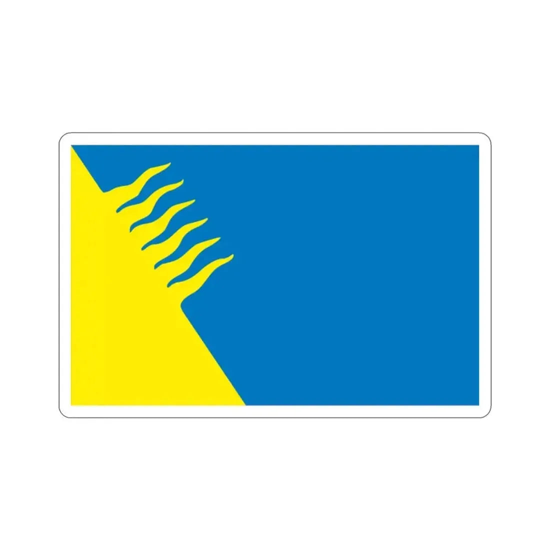 Flag of Kohtla Järve Estonia STICKER Vinyl Die-Cut Decal 2 Inch - The Sticker Space