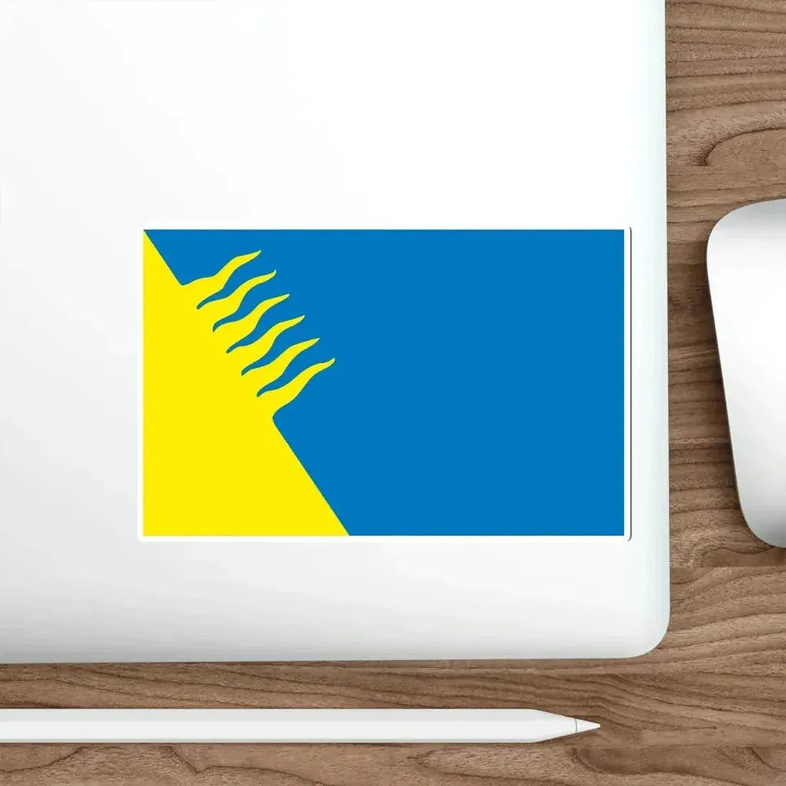 Flag of Kohtla Järve Estonia STICKER Vinyl Die-Cut Decal - The Sticker Space