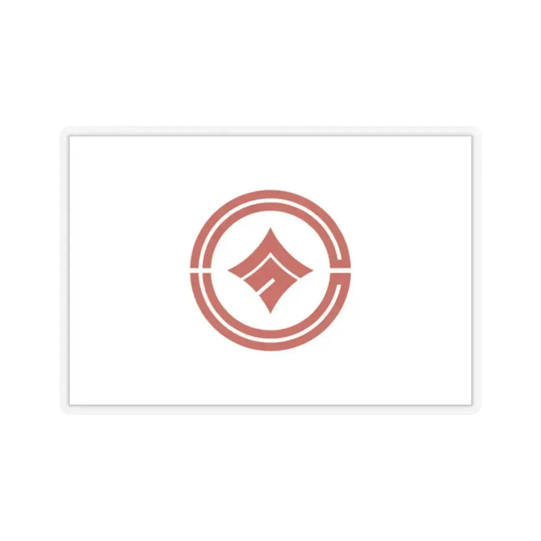 Flag of Kokubunji Tokyo Japan - STICKER Vinyl Kiss-Cut Decal 2 Inch Transparent - The Sticker Space