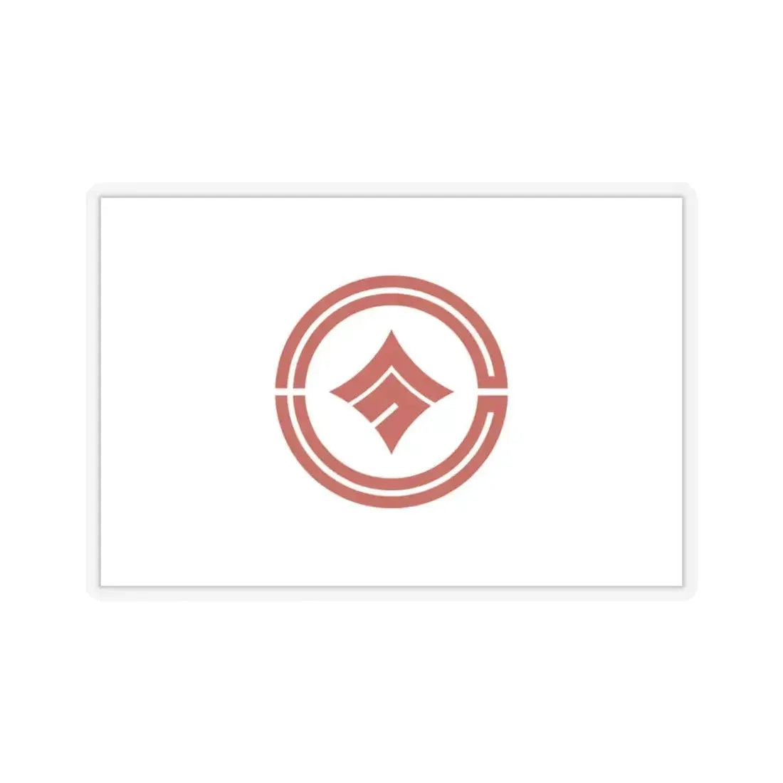 Flag of Kokubunji Tokyo Japan - STICKER Vinyl Kiss-Cut Decal 3 Inch Transparent - The Sticker Space