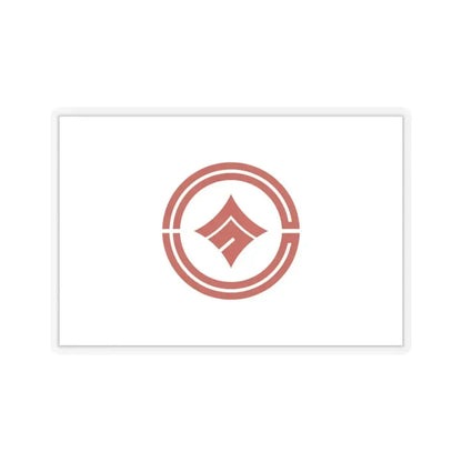Flag of Kokubunji Tokyo Japan - STICKER Vinyl Kiss-Cut Decal 6 Inch Transparent - The Sticker Space