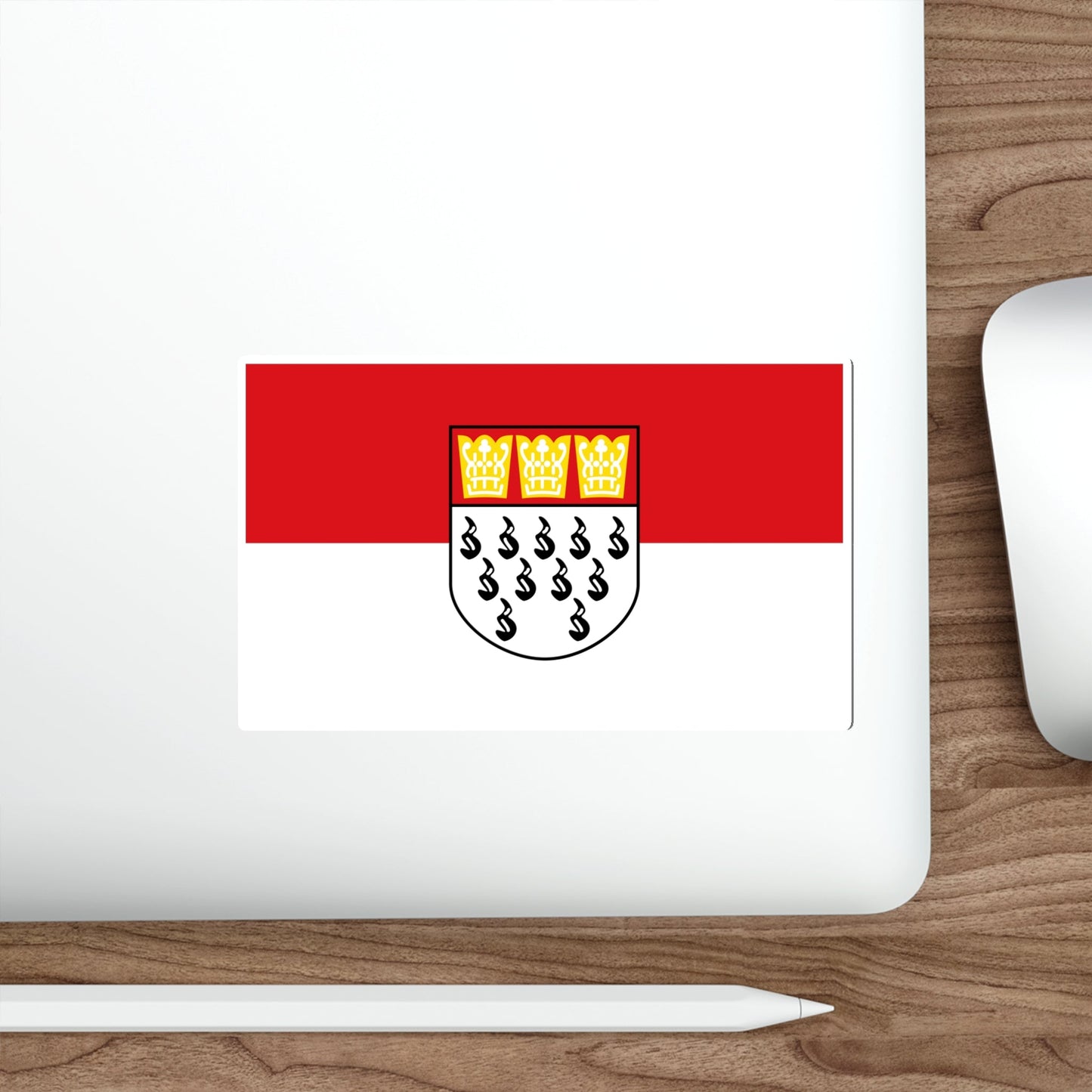 Flag of Köln Germany STICKER Vinyl Die-Cut Decal-The Sticker Space