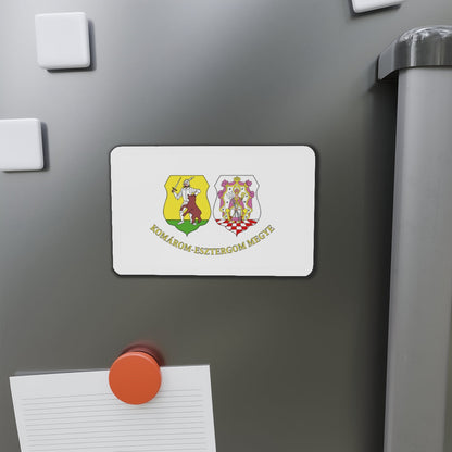 Flag of Komárom Esztergom County Hungary - Die-Cut Magnet-The Sticker Space