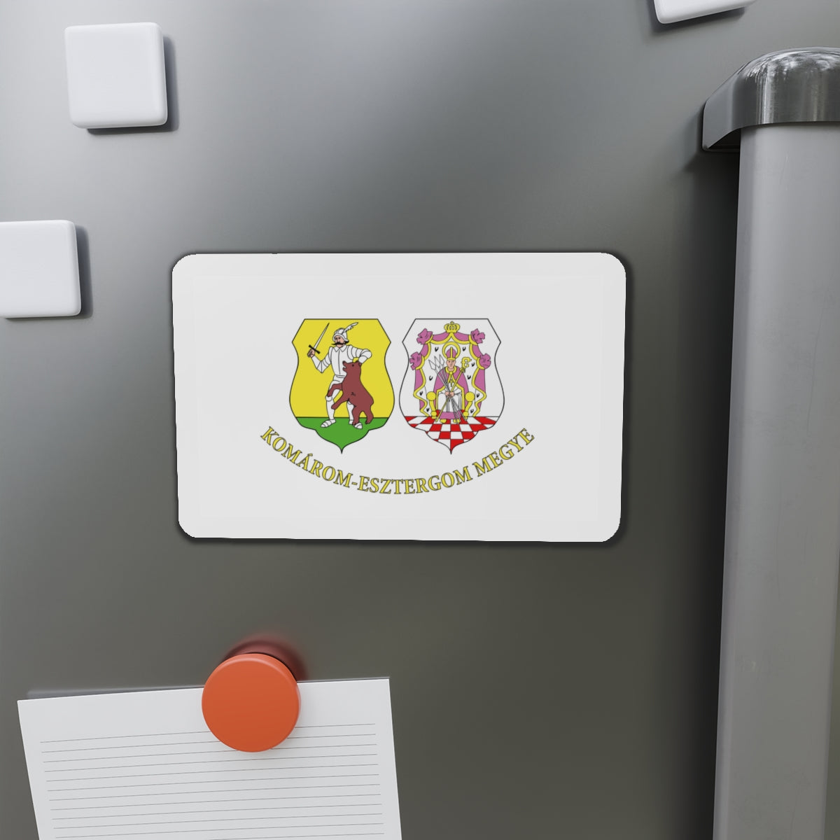 Flag of Komárom Esztergom County Hungary - Die-Cut Magnet-The Sticker Space