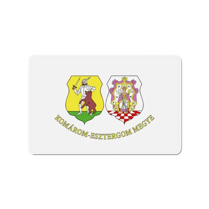 Flag of Komárom Esztergom County Hungary - Refrigerator Magnet 2 Inch - The Sticker Space