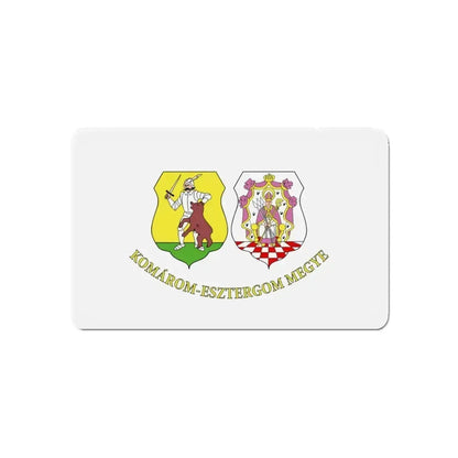 Flag of Komárom Esztergom County Hungary - Refrigerator Magnet - The Sticker Space