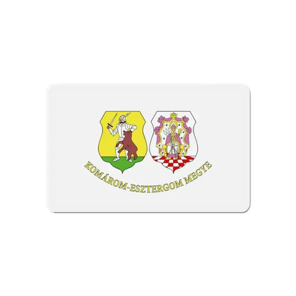Flag of Komárom Esztergom County Hungary - Refrigerator Magnet - The Sticker Space