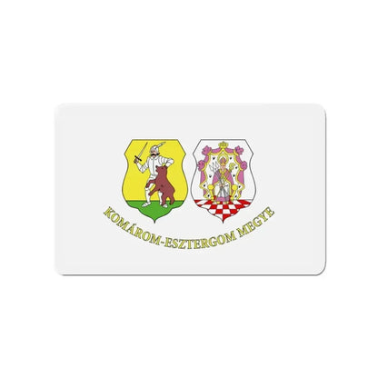 Flag of Komárom Esztergom County Hungary - Refrigerator Magnet - The Sticker Space