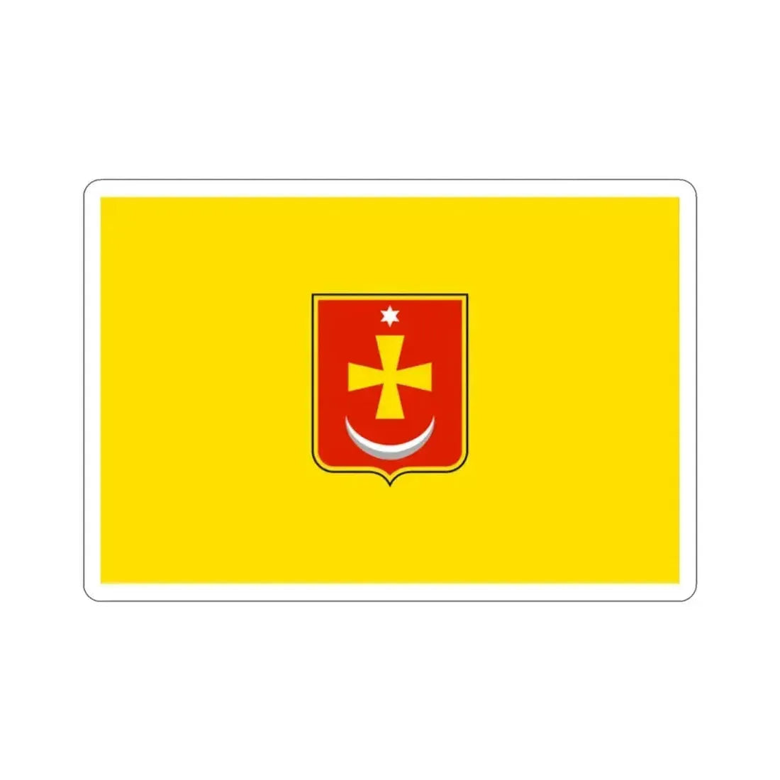 Flag of Konotop Ukraine STICKER Vinyl Die-Cut Decal 2 Inch - The Sticker Space