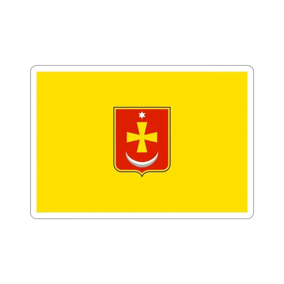 Flag of Konotop Ukraine STICKER Vinyl Die-Cut Decal 3 Inch - The Sticker Space