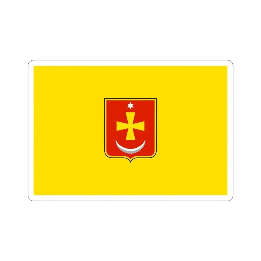 Flag of Konotop Ukraine STICKER Vinyl Die-Cut Decal 5 Inch - The Sticker Space