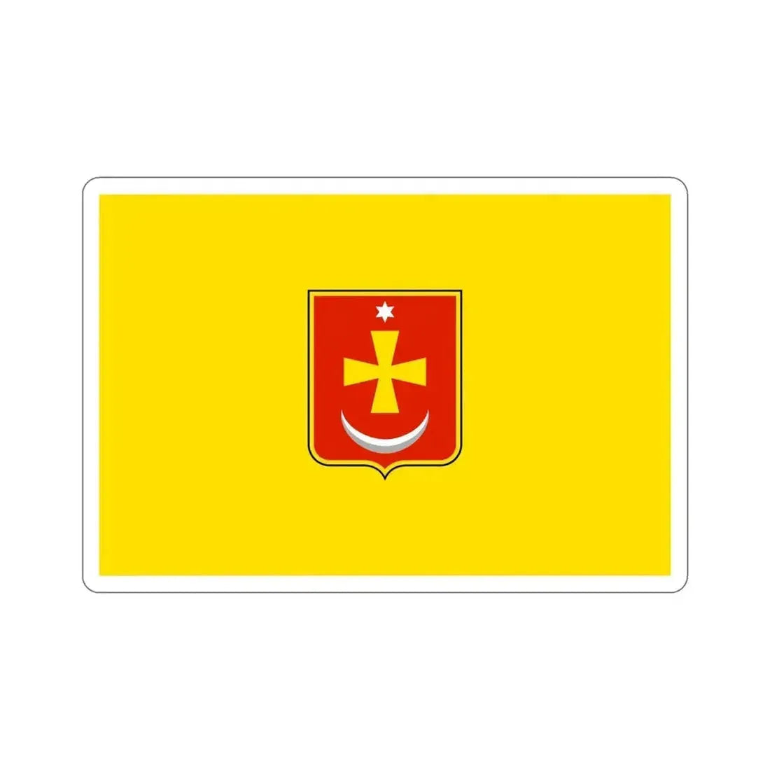 Flag of Konotop Ukraine STICKER Vinyl Die-Cut Decal 6 Inch - The Sticker Space