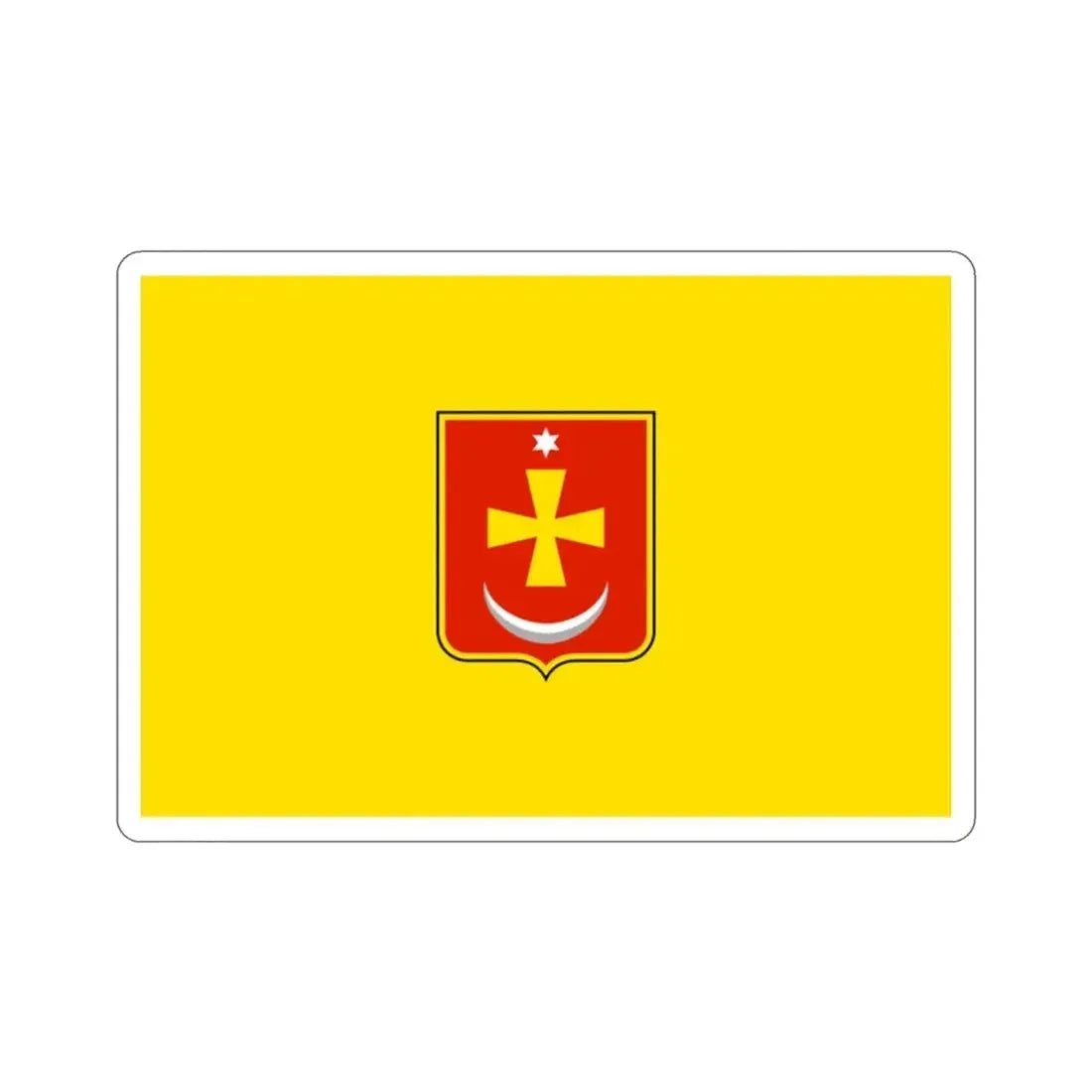 Flag of Konotop Ukraine STICKER Vinyl Die-Cut Decal - The Sticker Space