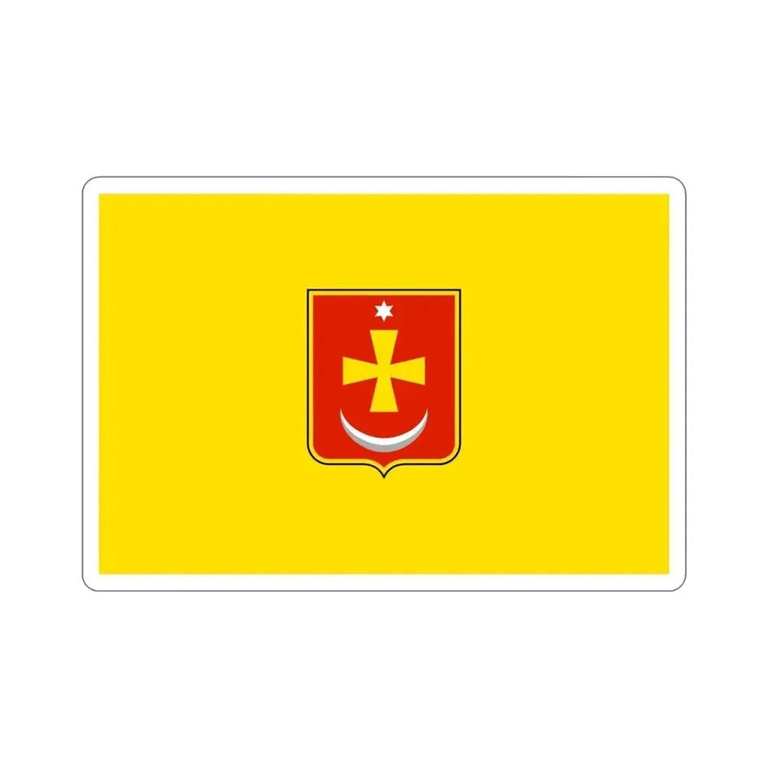 Flag of Konotop Ukraine STICKER Vinyl Die-Cut Decal - The Sticker Space