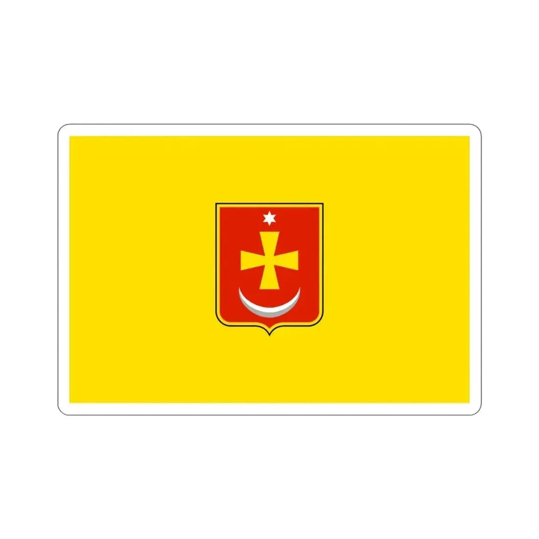 Flag of Konotop Ukraine STICKER Vinyl Die-Cut Decal - The Sticker Space