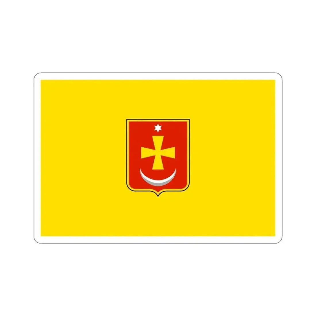Flag of Konotop Ukraine STICKER Vinyl Die-Cut Decal - The Sticker Space