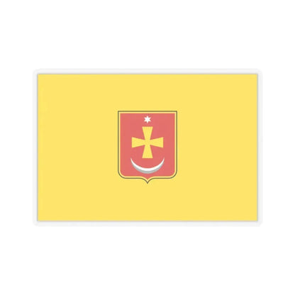 Flag of Konotop Ukraine - STICKER Vinyl Kiss-Cut Decal 2 Inch Transparent - The Sticker Space