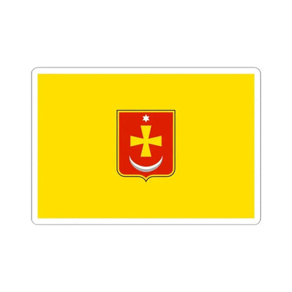 Flag of Konotop Ukraine - STICKER Vinyl Kiss-Cut Decal 3 Inch White - The Sticker Space