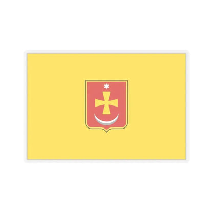 Flag of Konotop Ukraine - STICKER Vinyl Kiss-Cut Decal 6 Inch Transparent - The Sticker Space