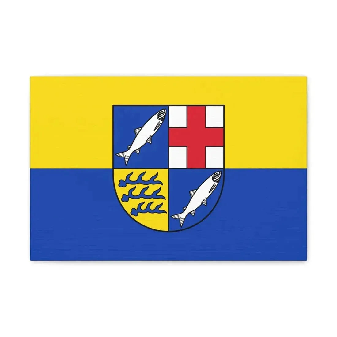 Flag of Konstanz Germany - Canvas Wall Art 18″ x 12″ 1.25" - The Sticker Space