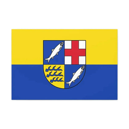 Flag of Konstanz Germany - Canvas Wall Art 30" x 20" 1.25" - The Sticker Space
